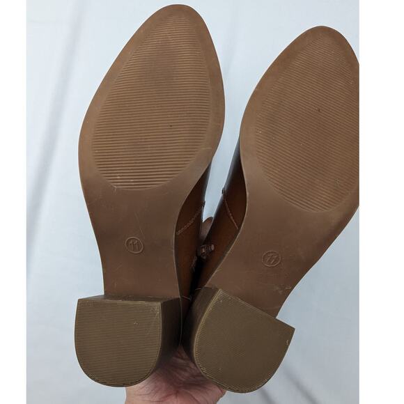 Faux Leather Booties Chestnut - Picture 2 of 9